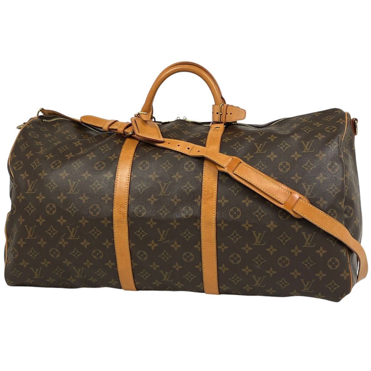 ルイ ヴィトン Louis Vuitton キーポル バンドリエール 60 旅行 出張 2WAY ショルダーバッグ ボストンバッグ モノグラム ブラウン M41412 レディース