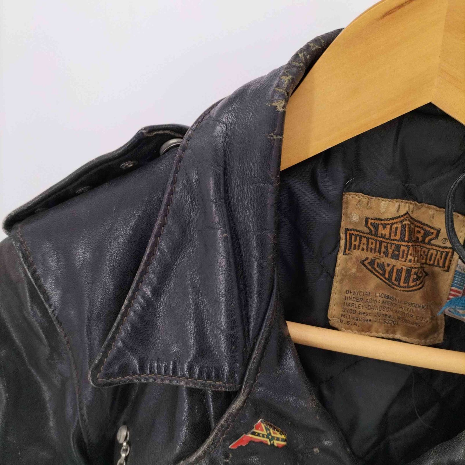 良品 90s USA製 Schott 618 ダブルライダース 38 TALON 70s