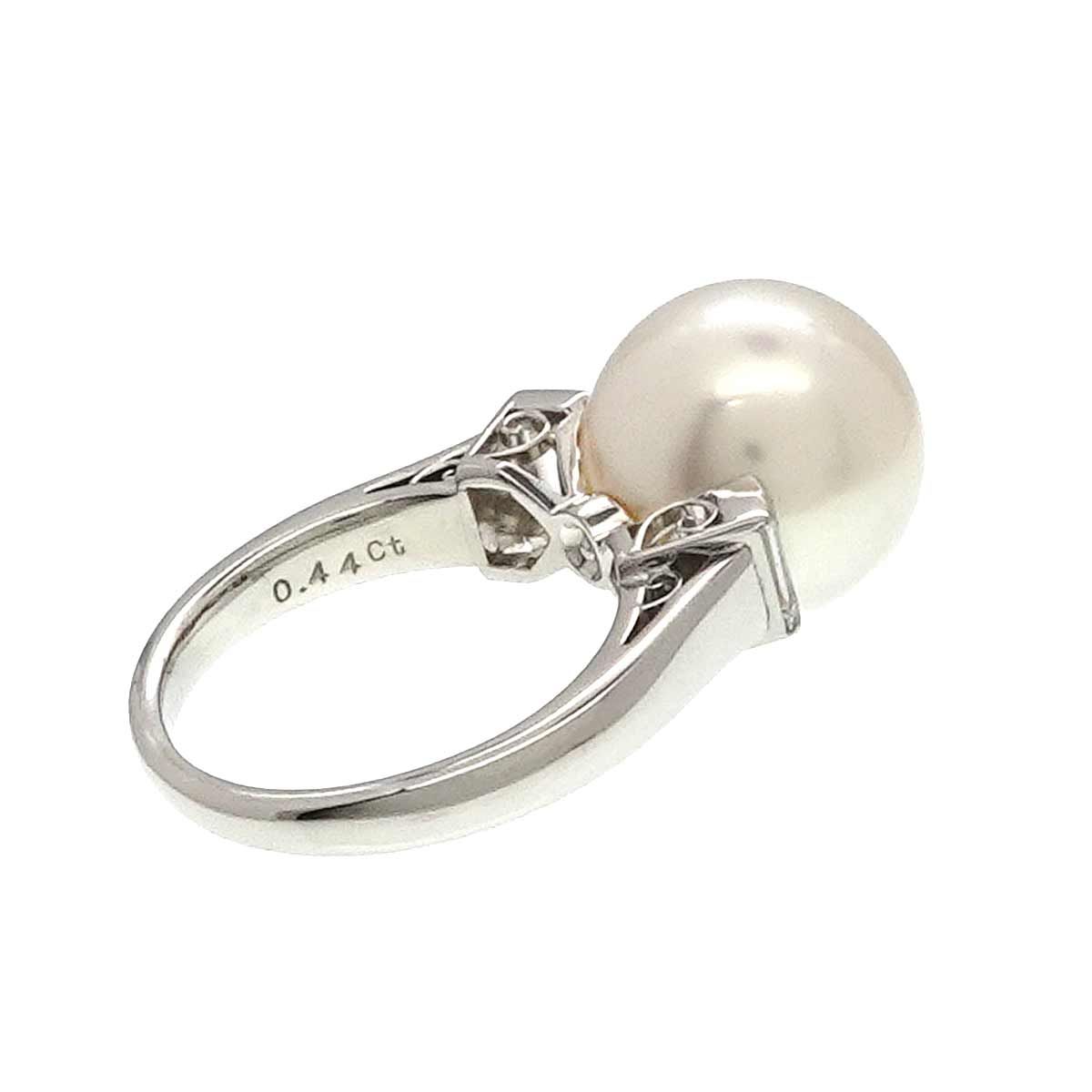 ミキモト MIKIMOTO 12号 リング 白蝶真珠 12.6mm ダイヤ 0.44ct Pt プラチナ パール 指輪 South Sea pearl  Ring 90210735 - メルカリ