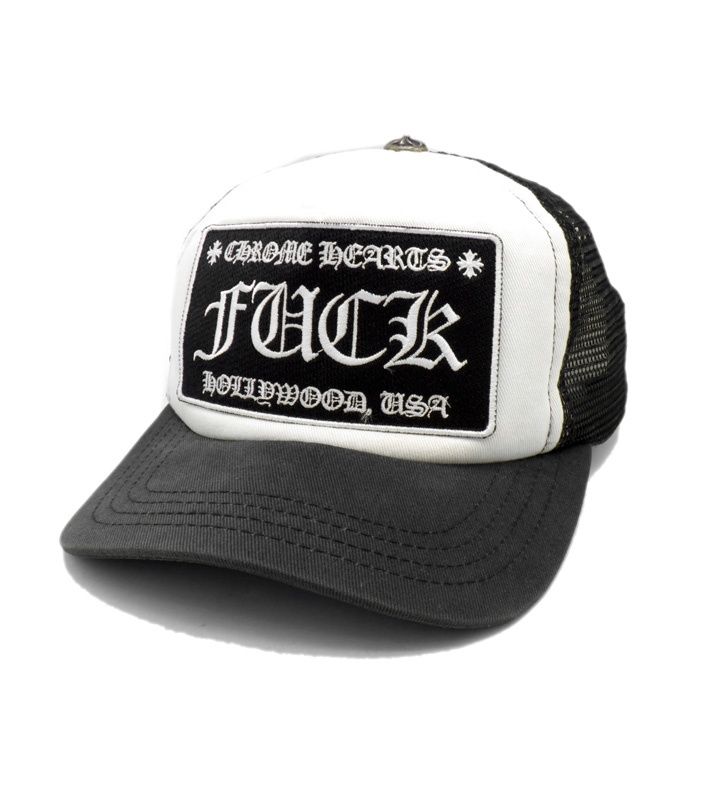 クロムハーツ CHROME HEARTS FUCK TRUCKER CAP FUCK 刺繍 ワッペン トラッカー メッシュ キャップ 41199