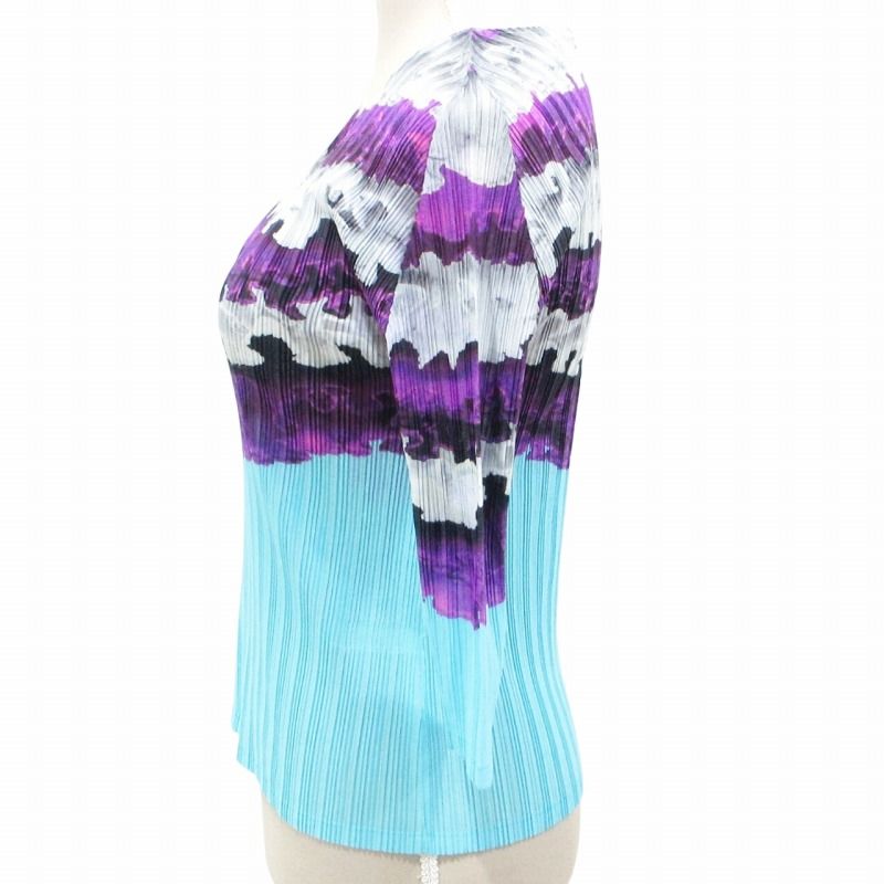 PLEATS PLEASE プリーツプリーズ 総柄 長袖 カットソー 3 プリーツプリーズ PLEATS PLEASE (3) プリーツ 長袖カットソー