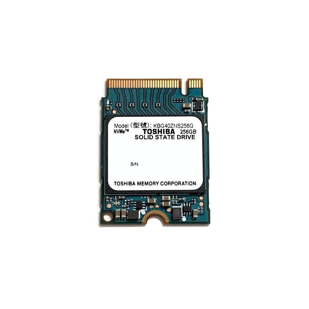 Kioxia SSD 256GB M.2 2230 30mm NVMe PCIe Gen3 x4 KBG40ZNS256G BG4 ソリッドステートドライブ Surface Pro Steam Deck Dell HP Lenovo Ultrabook タブ