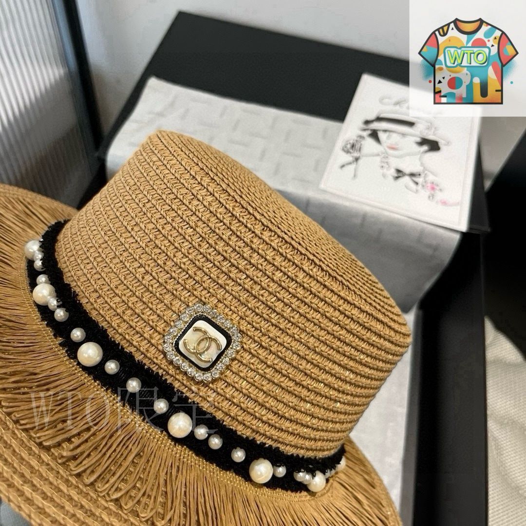 【オシャレさん必見♪】CHANEL ストローハット オシャレさん必見♪】CHANEL ストローハット