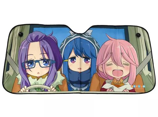 雑貨　各務原桜＆志摩リン＆各務原なでしこ サンシェード 「ゆるキャン△」 中古】雑貨 各務原桜＆志摩リン＆各務原なでしこ サンシェード