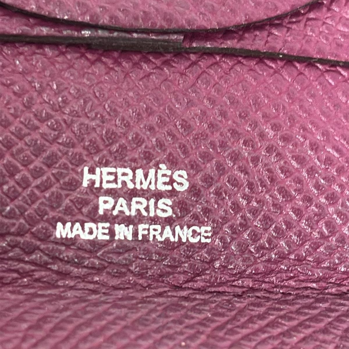 美品 HERMES エルメス バスティアケース ローズパープル HERMES(エルメス) コインケース バスティア ローズパープル