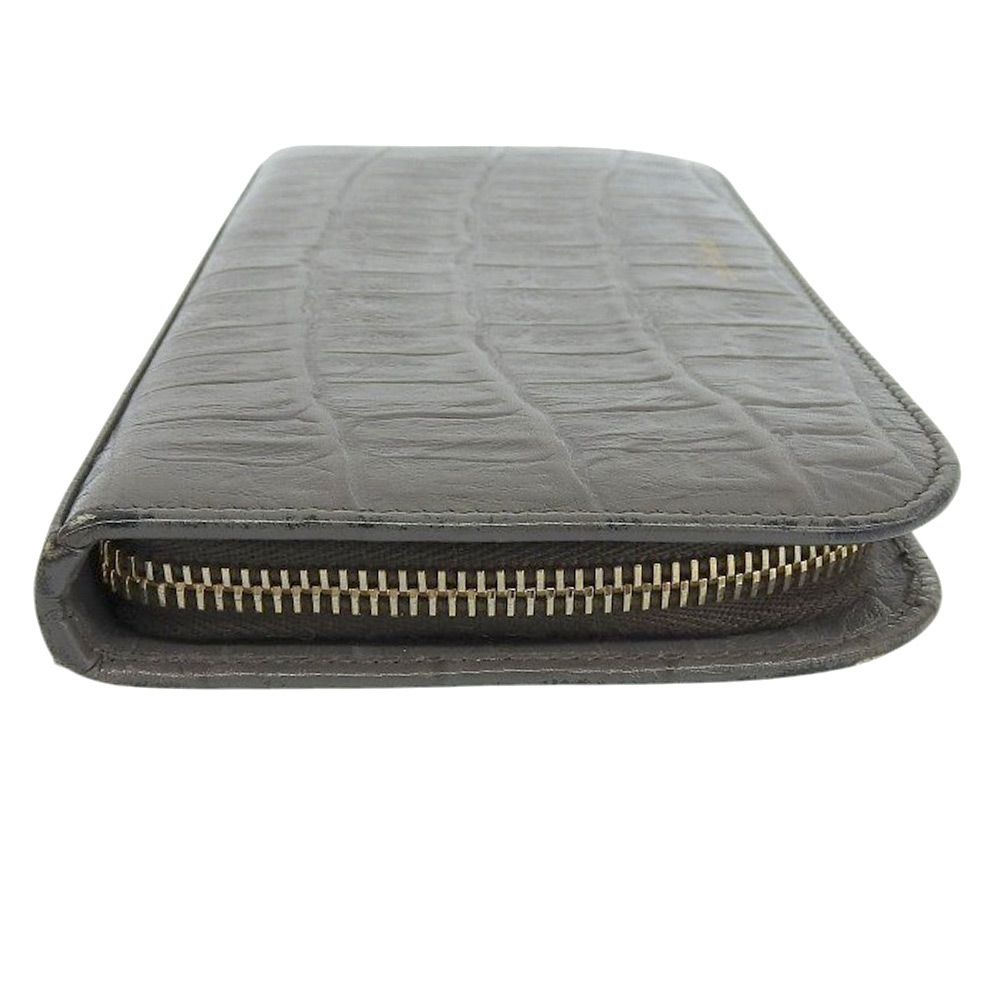 SAINT LAURENT Paris クロコ ウォレット Saint Laurent Paris Bill clip wallet in CROCODILE-EMBOSSED