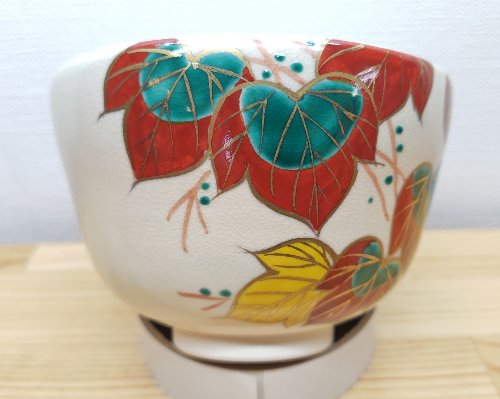 逢絢亭・新品】茶道具 茶碗 京焼 赤蔦の絵 水出宋絢 紙箱入り Amazon