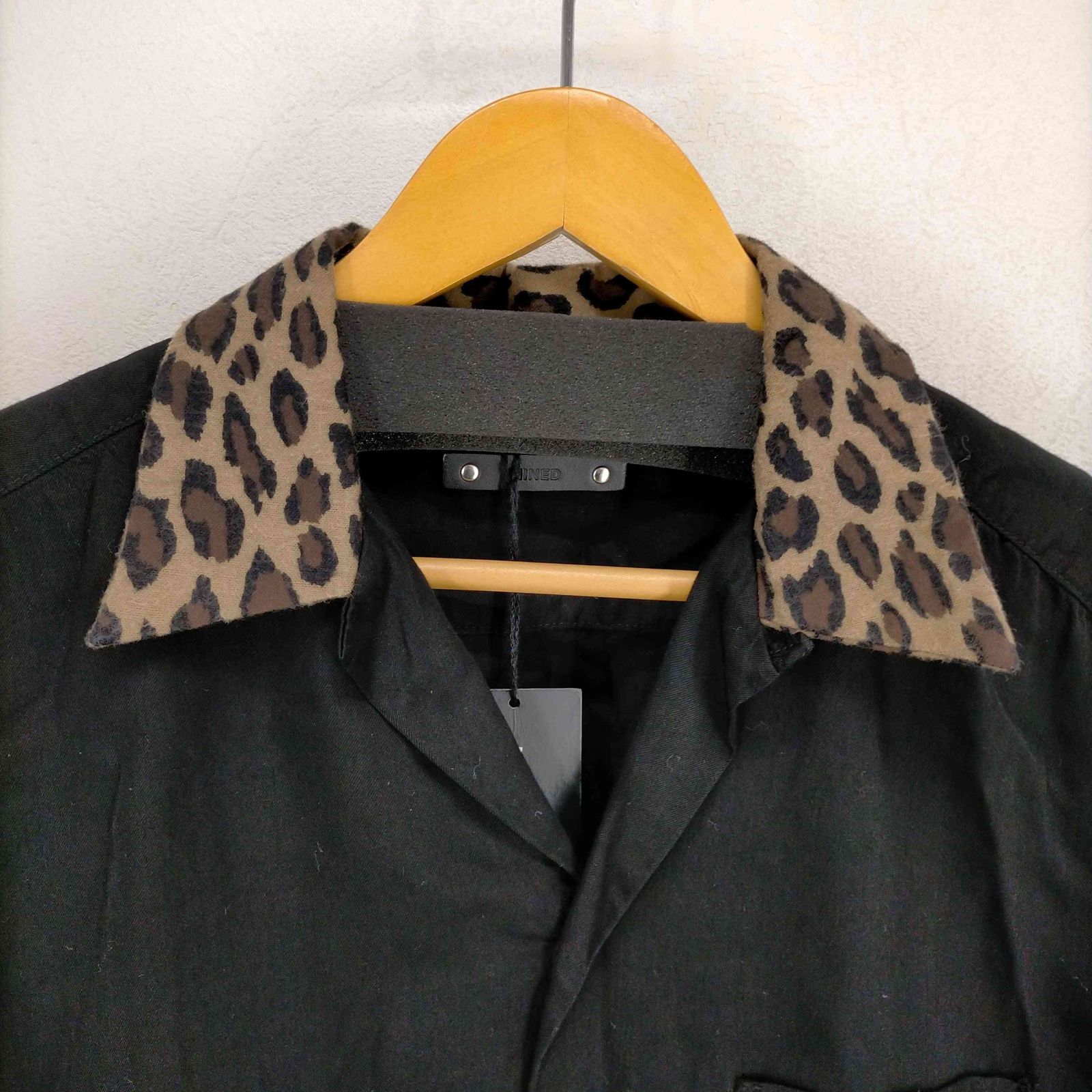 トップス MINEDENIM CD LEOPARD TRIMMING SHIRTS MINEDENIM - 【代金引換不可】 CD Leopard Denim S/S Open
