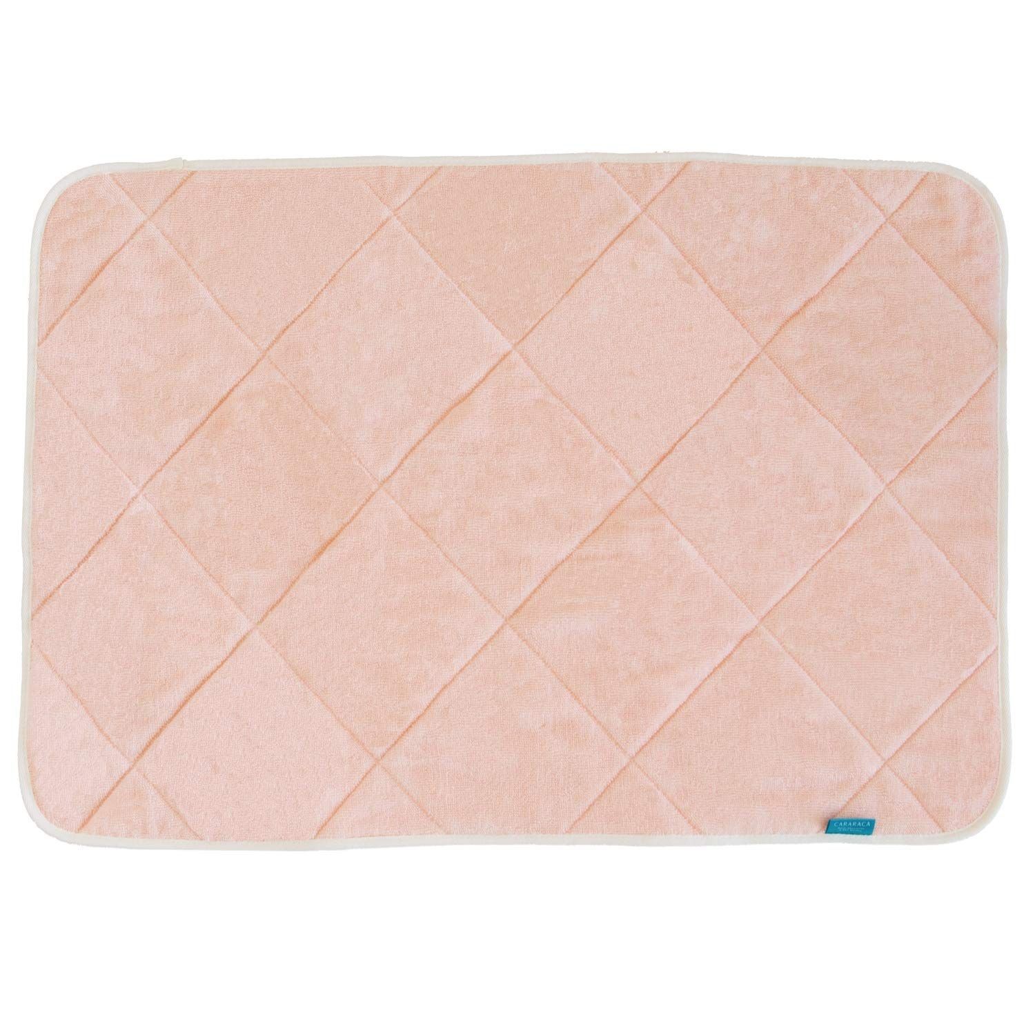 Color ピンク_Size バスマット M オカ OKA 乾度良好カララカ タオル地 バスマット 約50cm×70cm ピンク 乾度良好繊維使用 吸水 速乾
