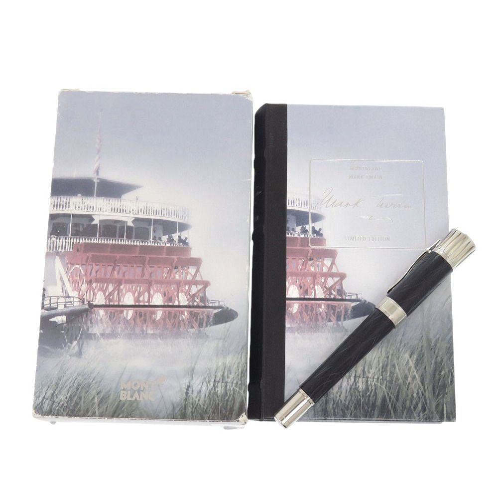 モンブラン ライターズエディション マークトウェイン 万年筆 K18 ネイビー 0171 MONTBLANC