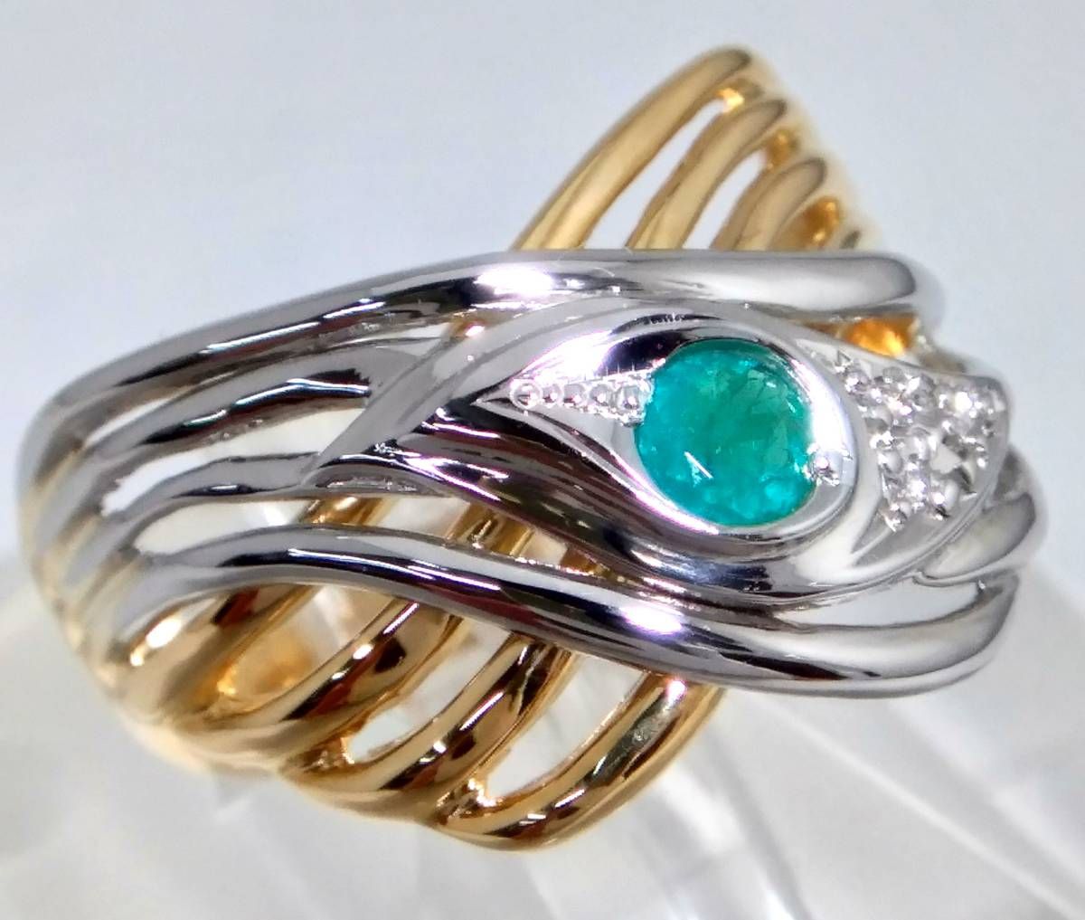 プラチナ900 一級品　天然エメラルド　リング　鑑別カード エメラルド リング 鑑別書付 プラチナ PT900 5月誕生石 天然石