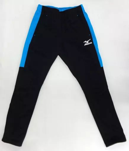 【】衣類その他(キャラクター) 勝生勇利モデル ウォームアップパンツ ブラック×ブルー Mサイズ 「ユーリ!!! on ICE×MIZUNO」