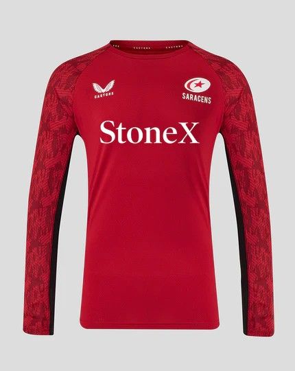 送料無料 匿名配送 カストレ サラセンズ 2026 ロングTシャツ 長袖 メンズ レッド 赤 公式モデル 日本未発売