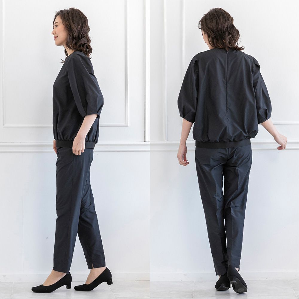 カレット公式 アウトレット B級品 9号 M CARETTE ネイビー パンツ セットアップ フォーマル レディース 女性 ブラウス 洗える 紺 ゴム ポケット ママスーツ 洗濯 お受験 通勤 ビジネス ネイビースーツ トップス 説明会 MAAHADDERANG_COM