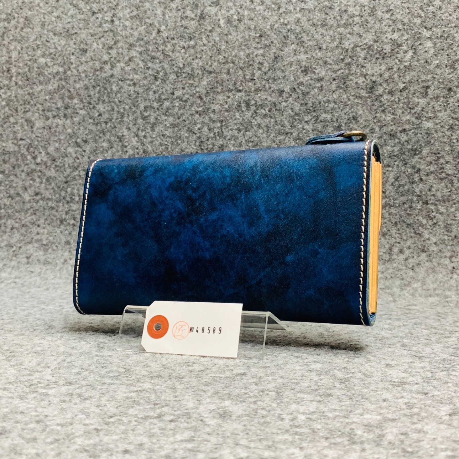 メンズ 財布 長財布 本革 ラウンドファスナー メンズ ヌメ革 手縫い 手