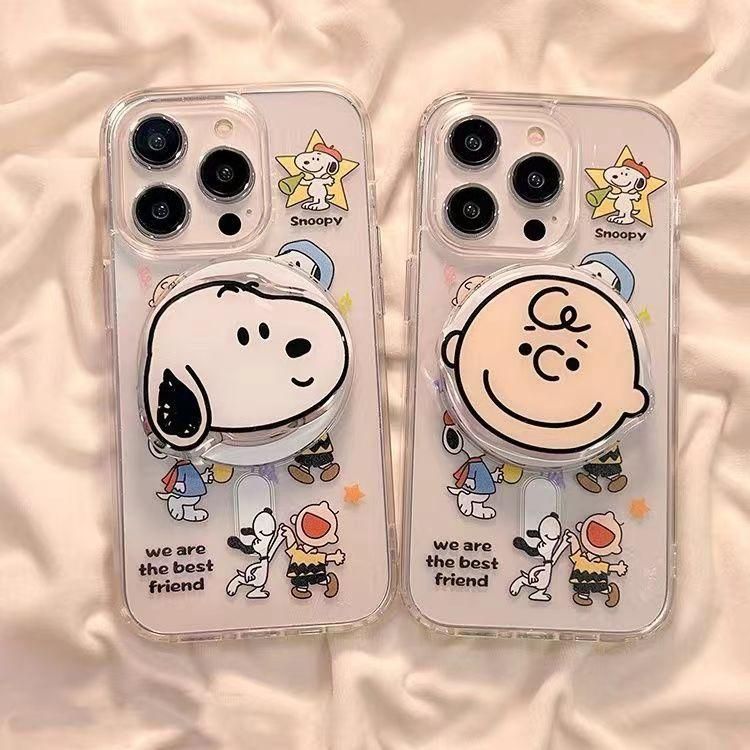 【人気商品】用 ケース キャラクター スマホケース 萌えキャラ可愛い スマートフォンケース iPhone14 カバー レンズ保護 防キズ 高耐久性 ワイヤレス充電対応 スヌーピー アンチ指紋 良質テク