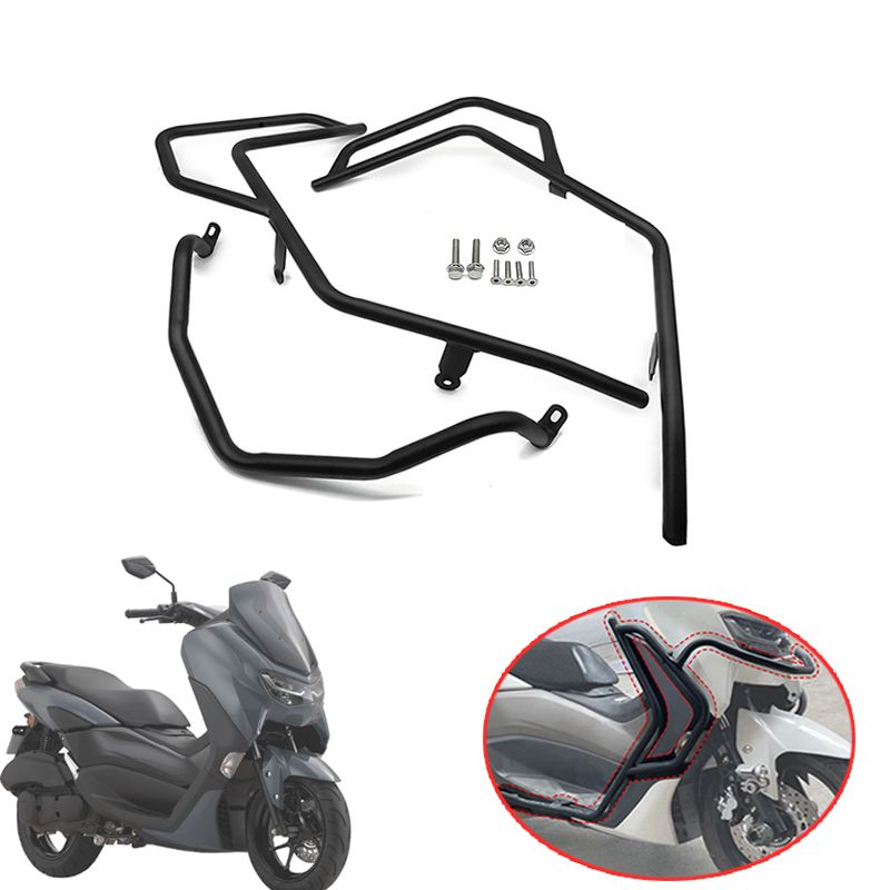 NMAX155 バイク フレームバンパーエンジンガードクラッシュバーバーアクセサリー ヤマハ 2021-2025年対応