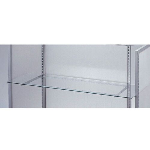 ガラス棚セットW120cm オーバーハングタイプ ガラス5mm厚 D20cm  61-36-7-2 