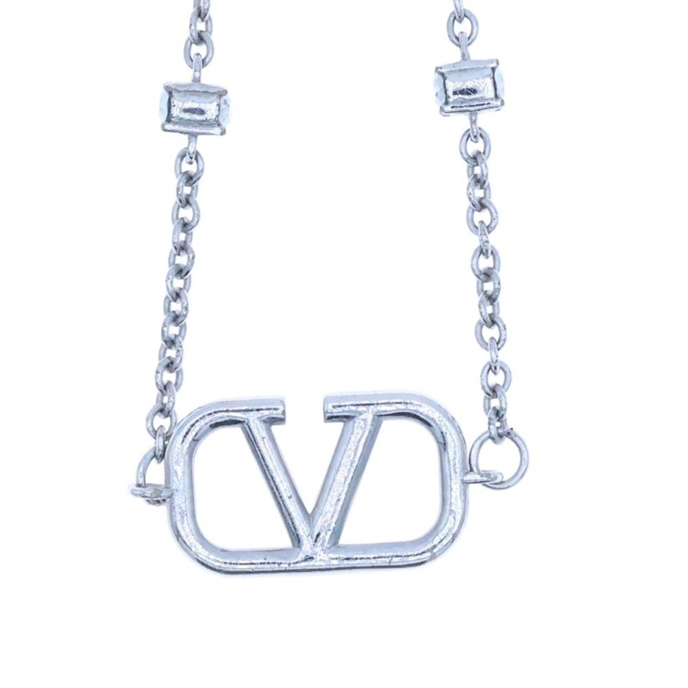 【VALENTINO】Vロゴ スワロフスキー チェーン ネックレス VALENTINO (ヴァレンティノ) Vロゴ スワロフスキー ライン