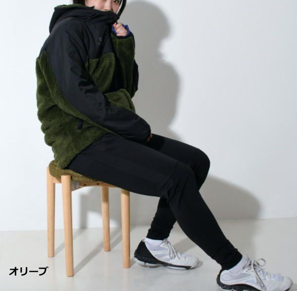 種類2：ブラック/M ボア フリースジャケット 男女兼用 ユニセックス