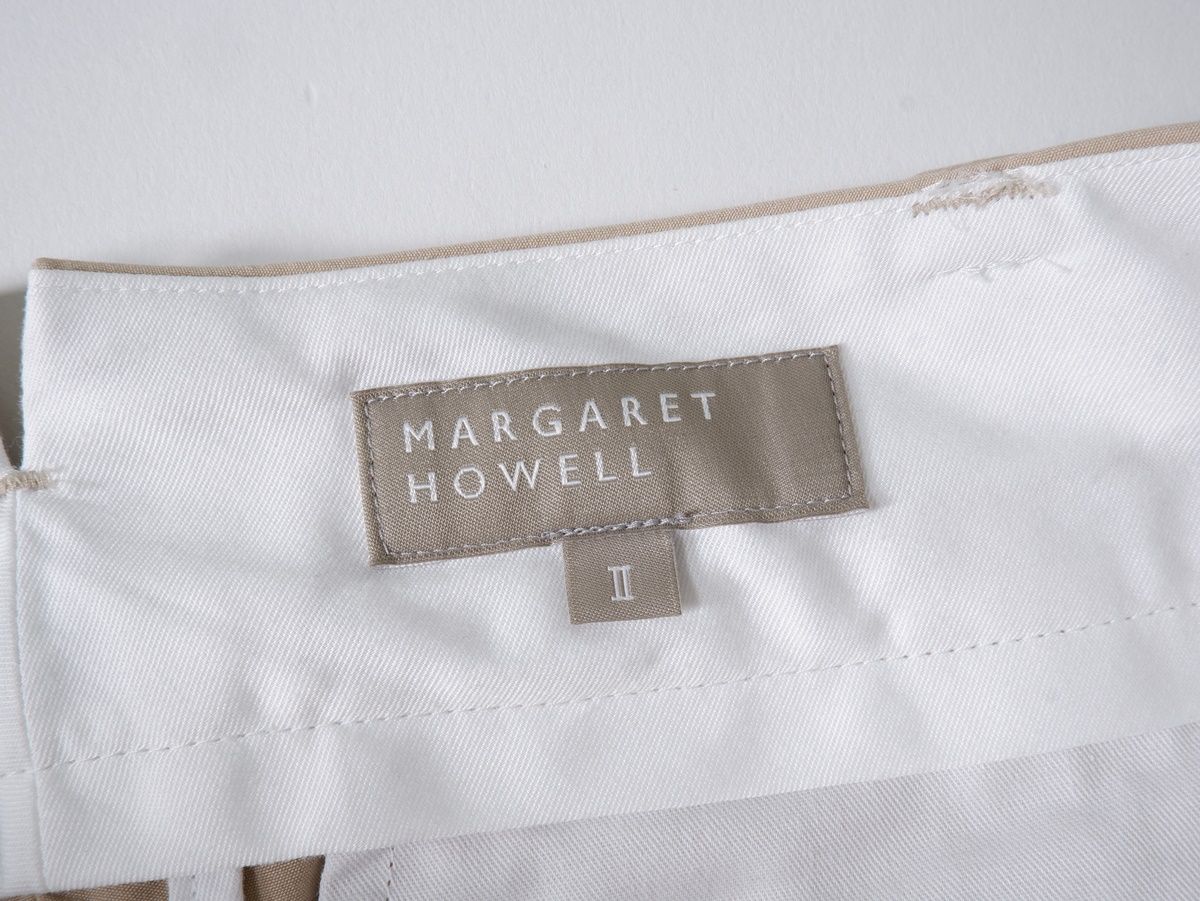 MARGARET HOWELLマーガレットハウエル WASHED YARN DYE COTTON POPLIN  