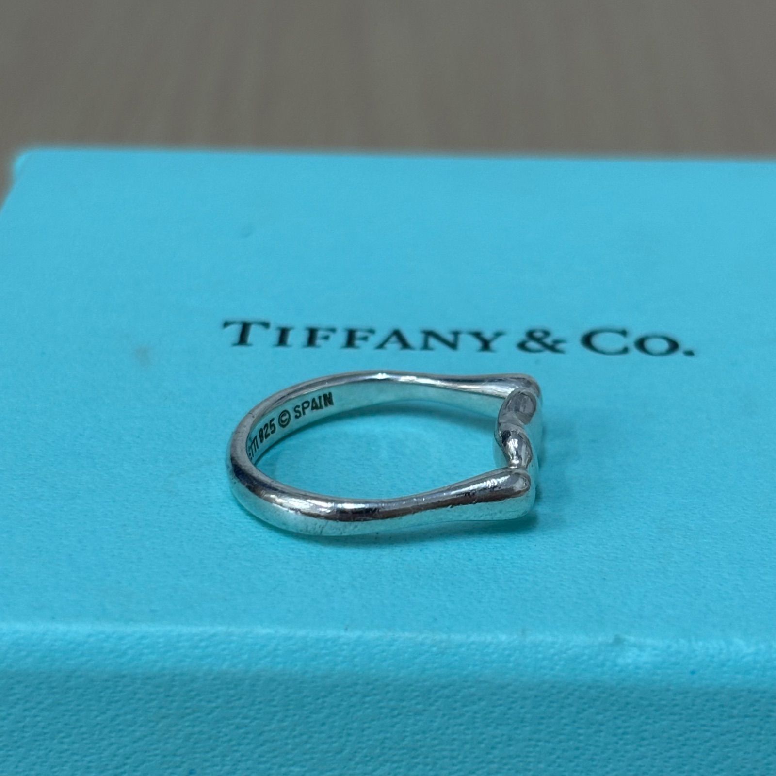 ▪️ TIFFANY &Co. ティファニー ビーン ミニ シルバーリング 10号 925 