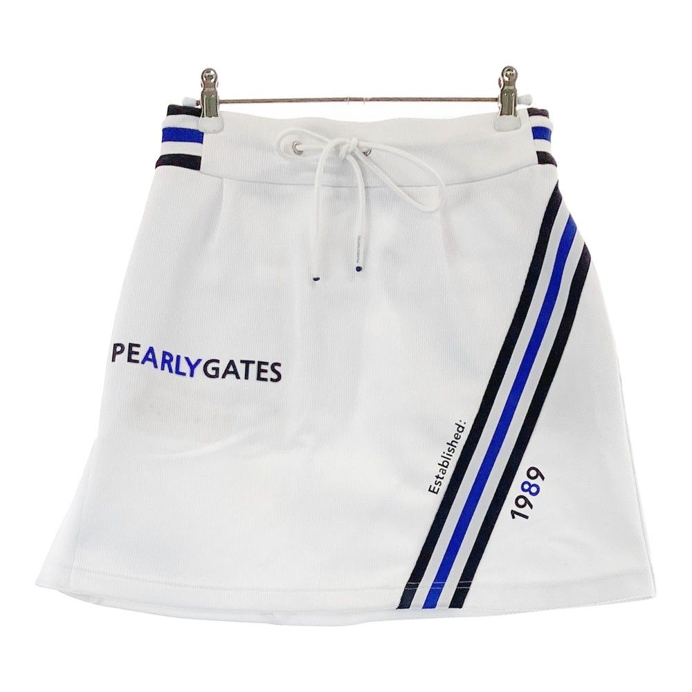 新品　PEARLY GATES レディーススカート サイズ0 ホワイト サイズ：0 PEARLY GATES パーリーゲイツ 2024年モデル スカート