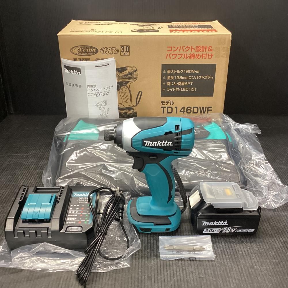 未使用品】makita/マキタ TD146DWF 18V充電式インパクトドライバ