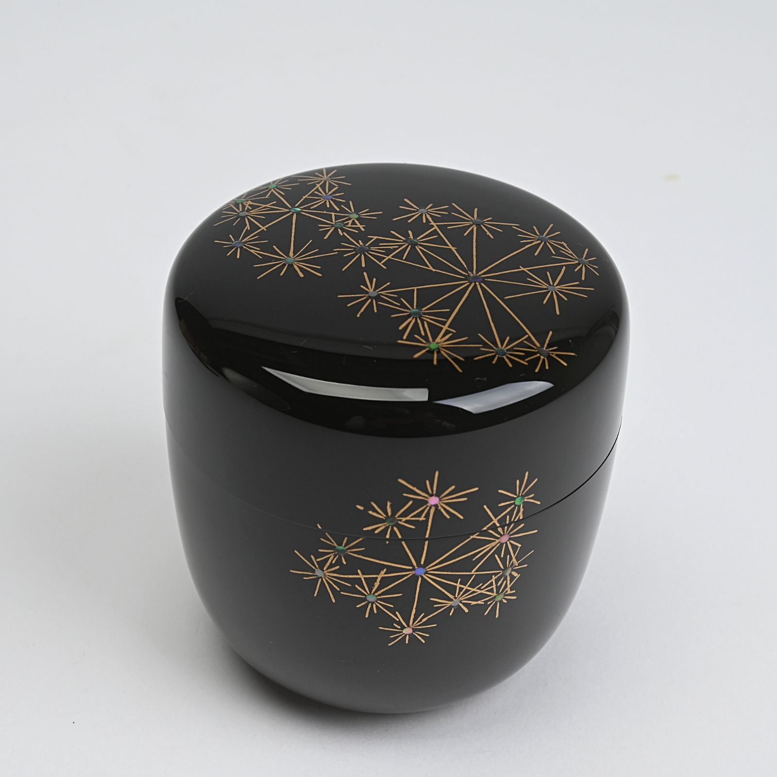 加賀蒔絵師 今津一慶 造 線光花火蒔絵 中棗 共箱 茶道具 WWW_IBETON_RU