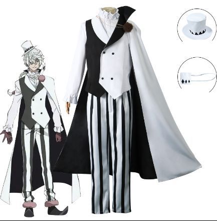 文豪ストレイドッグス ゴーゴリ コスプレ衣装 探偵社 ニコライ ゴーゴリ キャラクター コスチューム 変装 COS全セット 衣装 仮装 日常服 制服 cosplay 舞台装 演出服 人気 快適 ハロウィン 漫遊展 撮影用 観賞用 アニメ