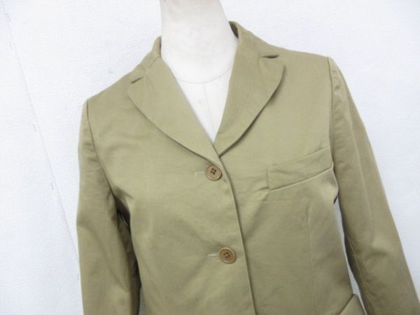 ☆ヤエカ YAECA *NO.155063 コート コットンコート 綿羽織 カーキ