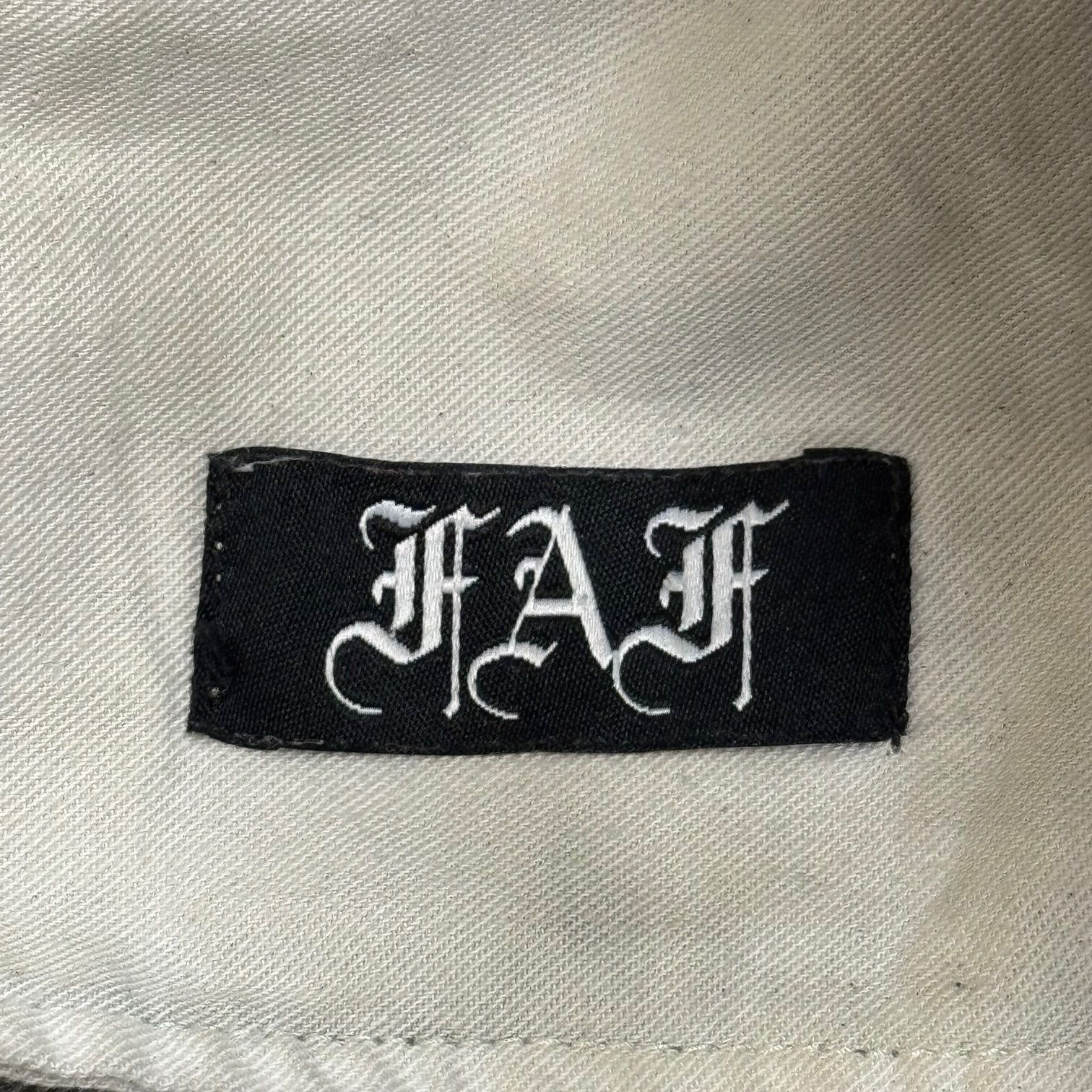 FAF Fake As Flowers CAMO AGED DENIM PANTS エイジドカモデニム