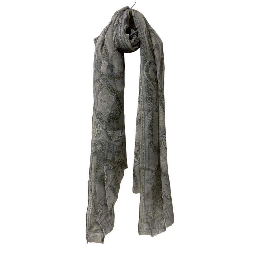 【美品】エトロ ETRO ショール 美品】エトロ ETRO シルク100% ペイズリー柄 スカーフ ストール