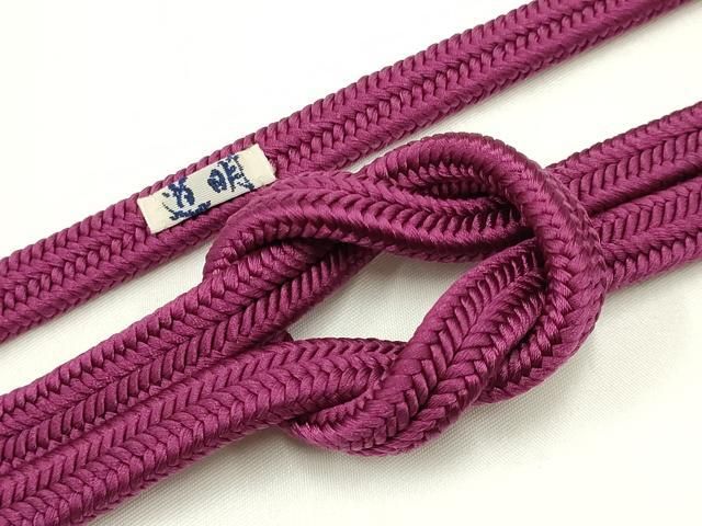 平和屋着物● 上 有職組紐道明 帯締め 冠組 葡萄色 宮内庁御用 国立博物館御用 東京芸術大学御用 AABA9970ay