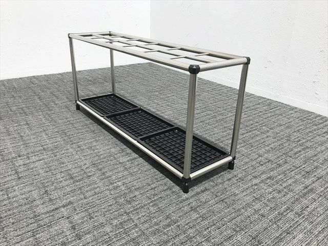 傘立て 60本用 L948C 業務用 店舗用 オカムラ シルバー