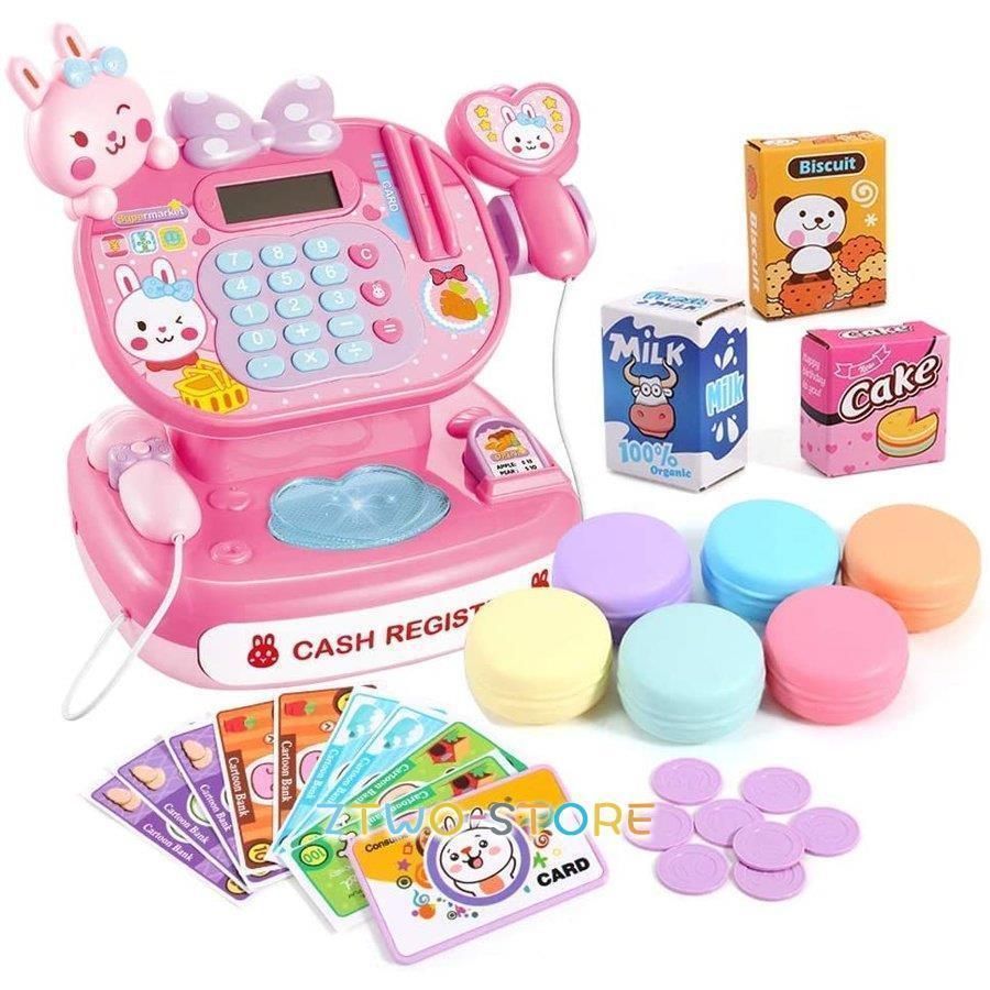 レジおもちゃ ままごとごっこ レジスターセット クレジットカード 紙幣とコイン付子供用 電卓 お買い物ごっこ 誕生日 クリスマス プレゼン  おままごとセット レジスター おもちゃ ままごとセット お会計 お買い物 レジスター お店屋さんごっこ モバイル おままごとセット ...