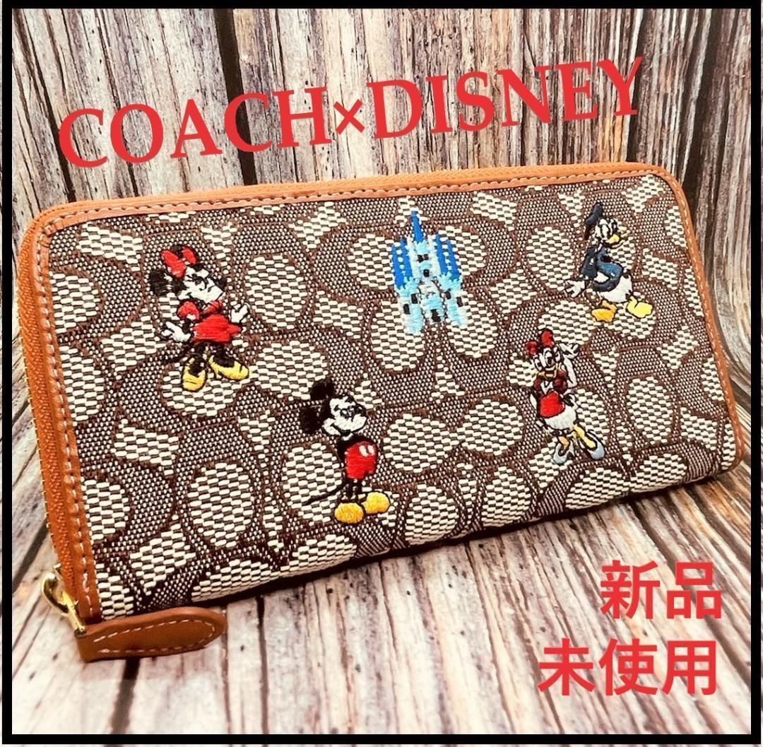 COACH コーチ ディズニー 新作 新品 ミッキー 長財布 レディース