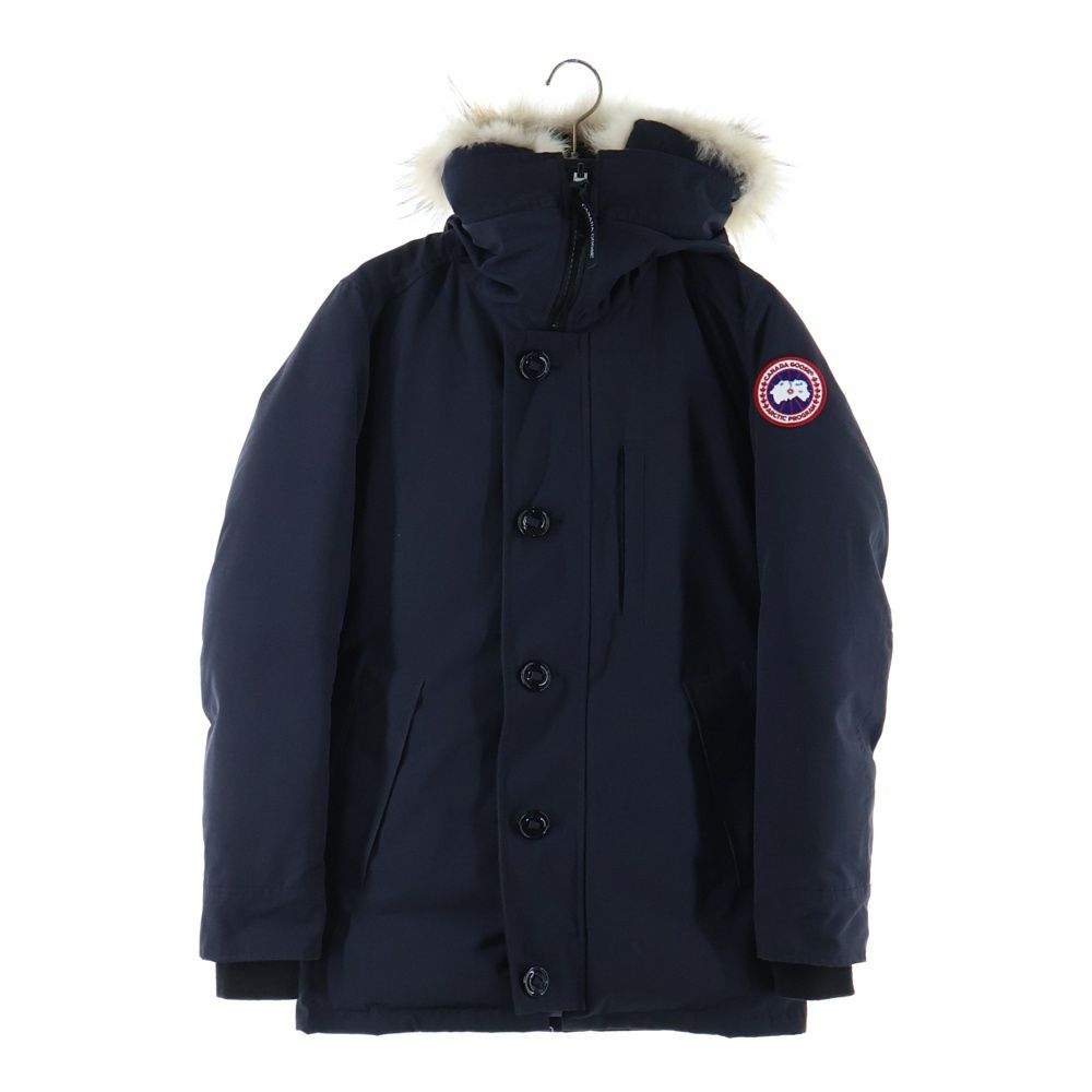 CANADA GOOSE カナダグース JASPER PARKA ジャスパー パーカー ファーフーデッド ジップアップ ダウンジャケット ネイビー 3438JM