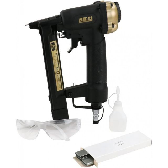 SK11 エアタッカー T425L SA-T425L-X1BG 釘打機 単発打ちステープル釘打機 貼り付け作業 単発打ち 工具 エアーツール
