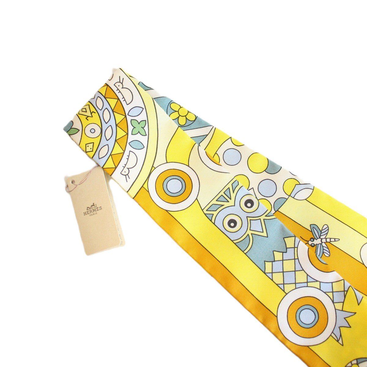美品】HERMES エルメス ツイリー 森のささやき シルク100