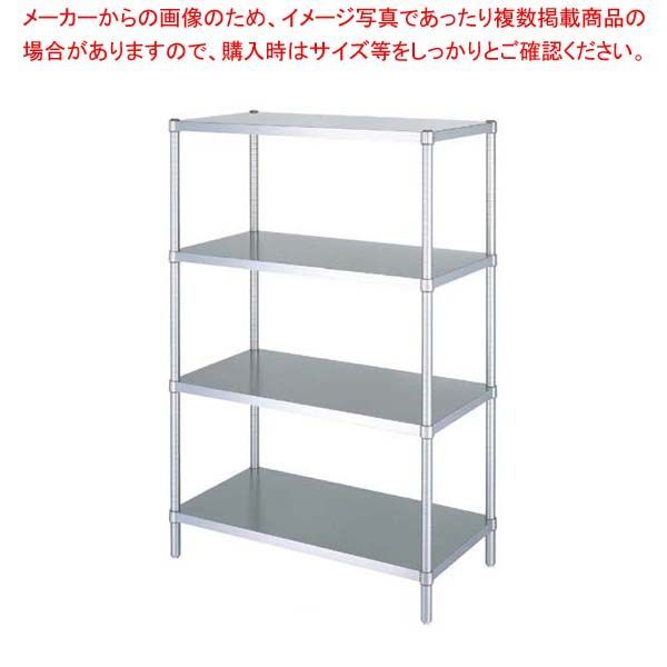 白い棚 ラック RB4型(ベタ棚4段仕様)RB4-7545 ラック RB3型（ベタ棚3