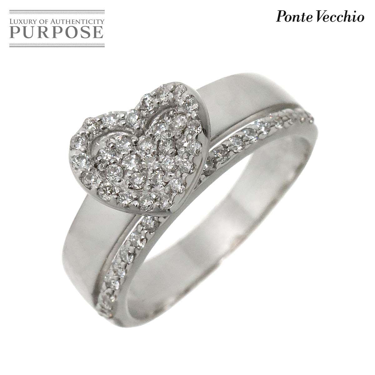 ポンテヴェキオ Ponte Vecchio 12号 リング ダイヤ 0.43ct K18 WG 