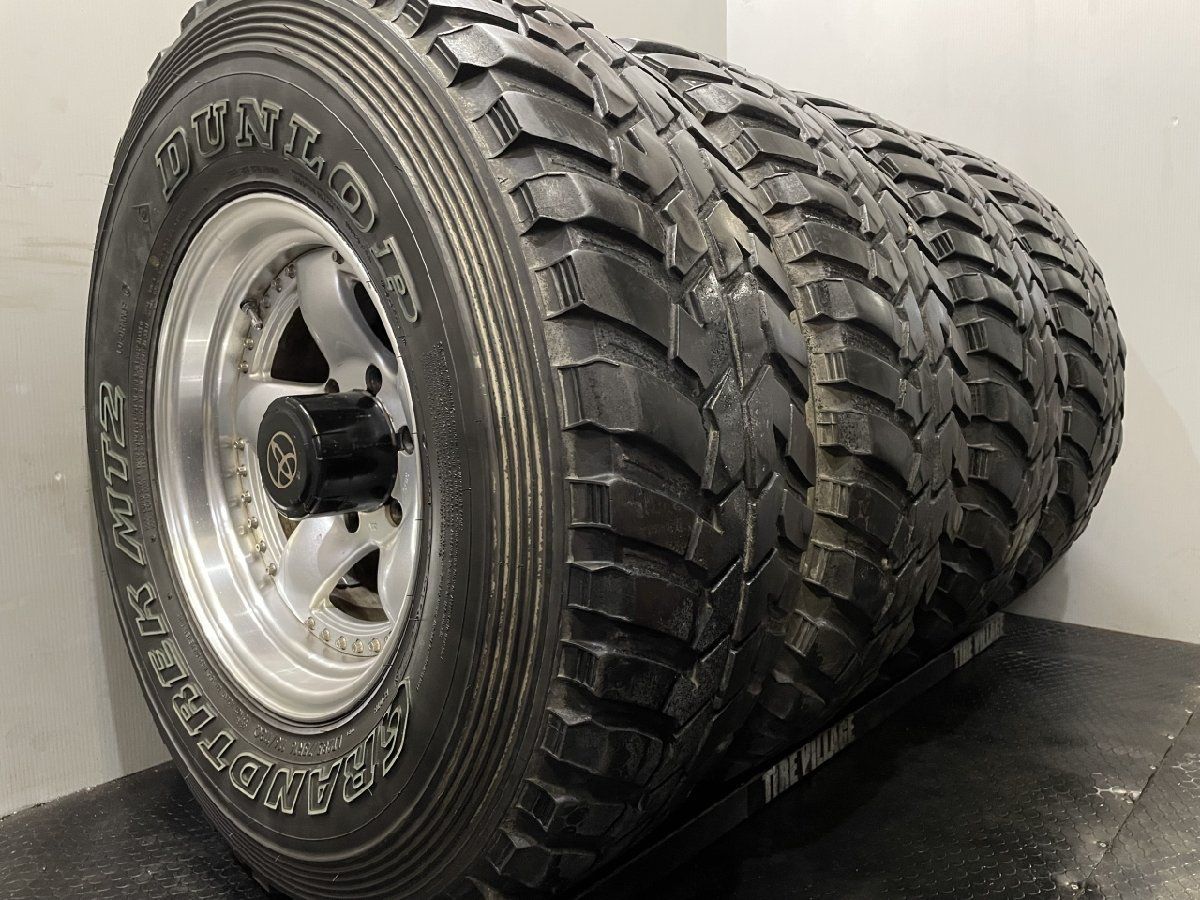 【DUNLOP GRANDTREK MT2 LT285/75R16】夏タイヤ【ブラッドレー IX 16インチ 8J6HPCD139.7±0】ホワイトレター ランクル80等　(TE963) クレジットカード QR決済可能 DUNLOP GRANDTREK MT2 LT285/75R16】夏タイヤ【ブラッドレー IX 16