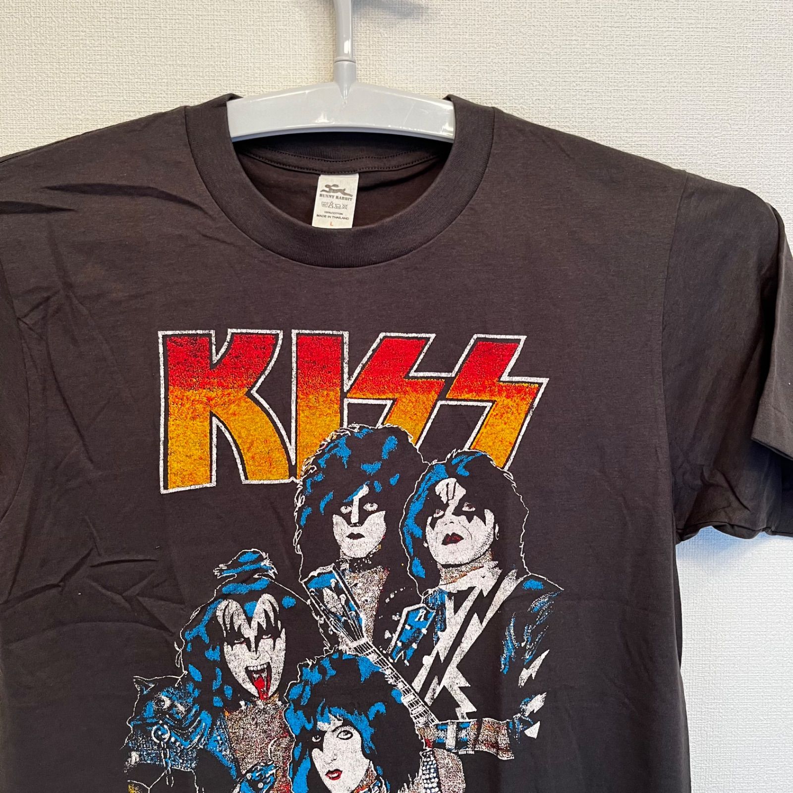 新品】バンドTシャツ キッス KISS 半袖 VINTAGE バンティー ロック 新品】バンドTシャツ キッス KISS 半袖 VINTAGE バンティー ロック