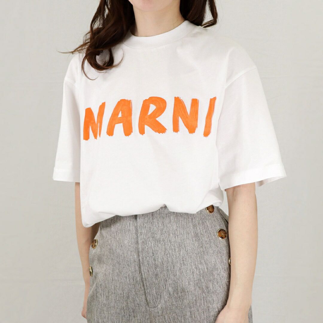 マルニ MARNI レディース ロゴTシャツ THJET49EPH USCS11 L4W01LILYWHITE WWW_NOITHATQUANGTHANH_NET