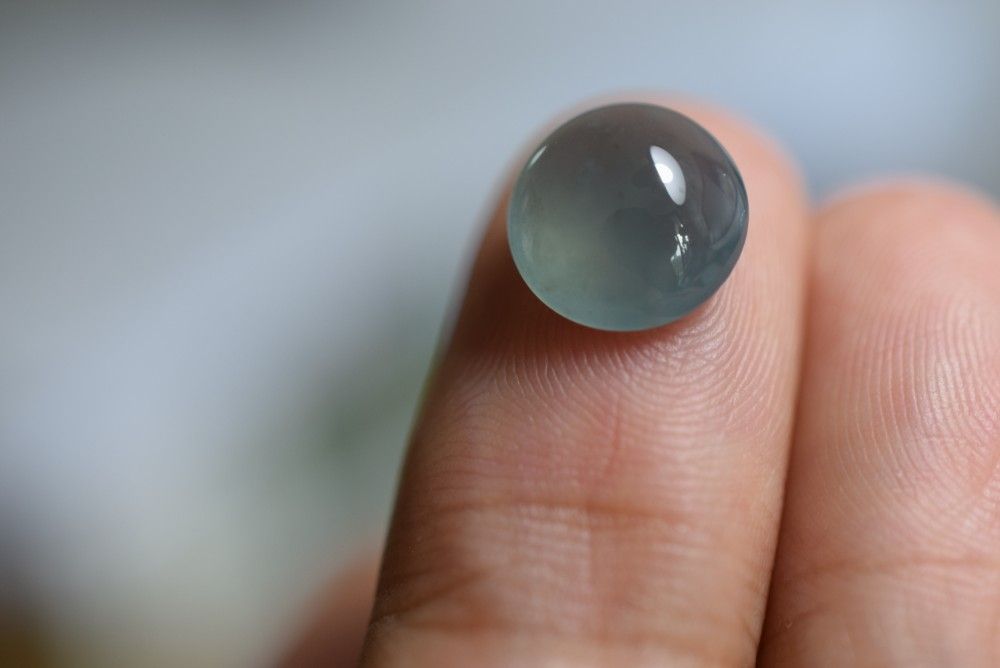 RS10-187 極品 宝石質 高氷種 氷灰青色 天然グアテマラ産 A貨 本翡翠  