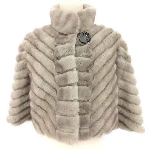 コペンハーゲンファー ブルーアイリスミンク ショートコート グレー 9