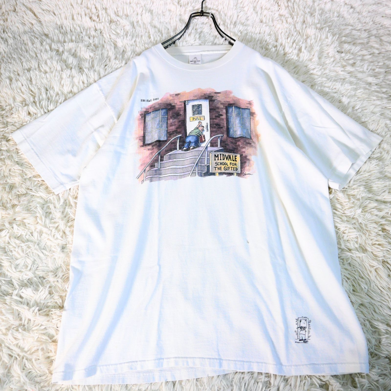 The Far Side 80s USA製 「 PULL」 Gary Larson T-shirt/XL - メルカリ