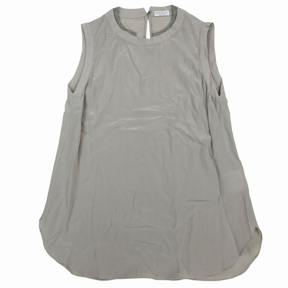 Brunello Cucinelli ブルネロクチネリ シルク ラインストーン 