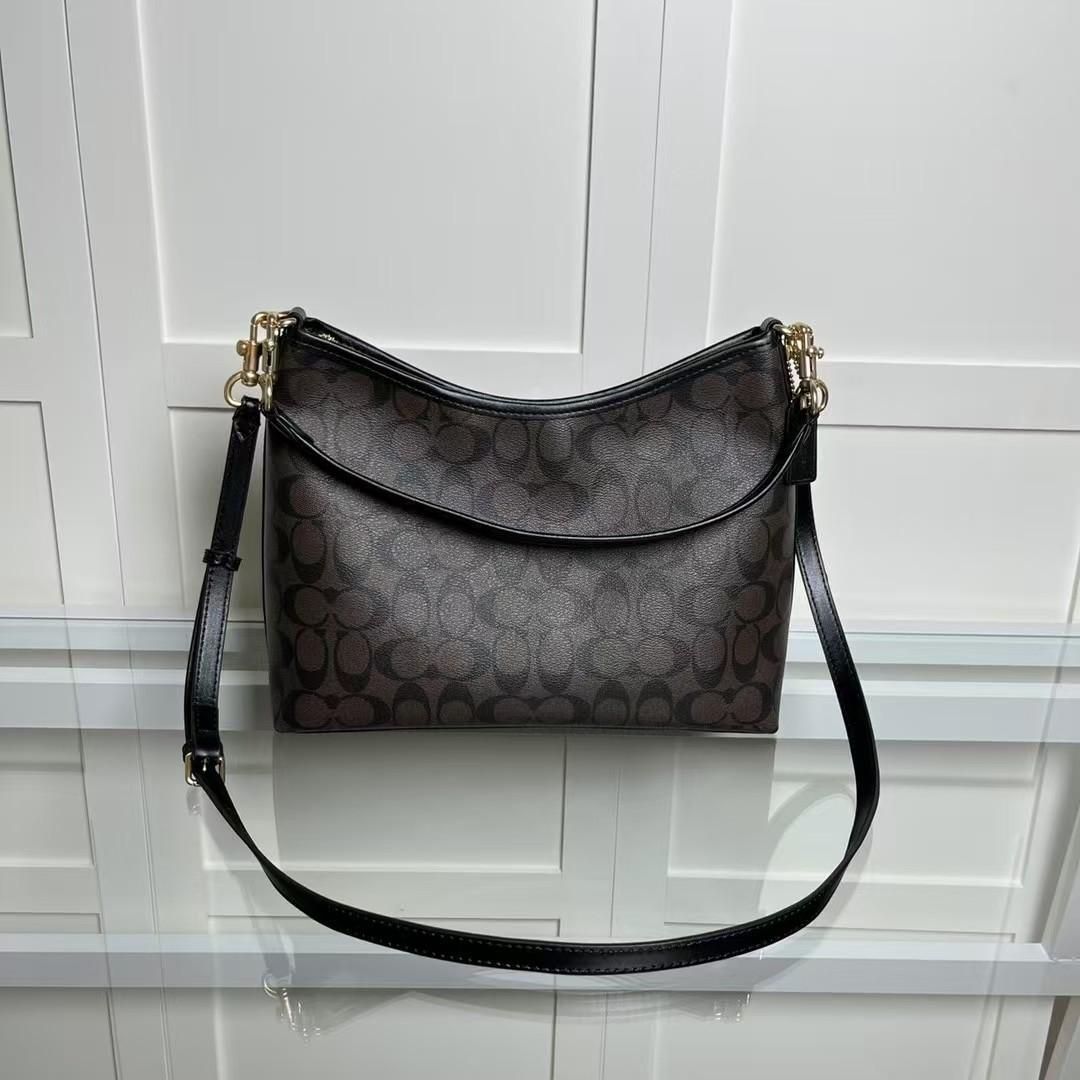 COACH コーチ ショルダーバッグ ボディバッグ　ダークブラウン 新品未使用 COACH コーチ ショルダーバック シグネチャー ダーク